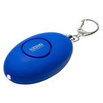 Soft-Touch LED Light & Alarm Key Chain -  