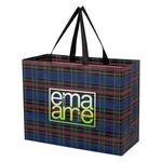 Soho Tartan Laminated Non-Woven Shopper Bag -  