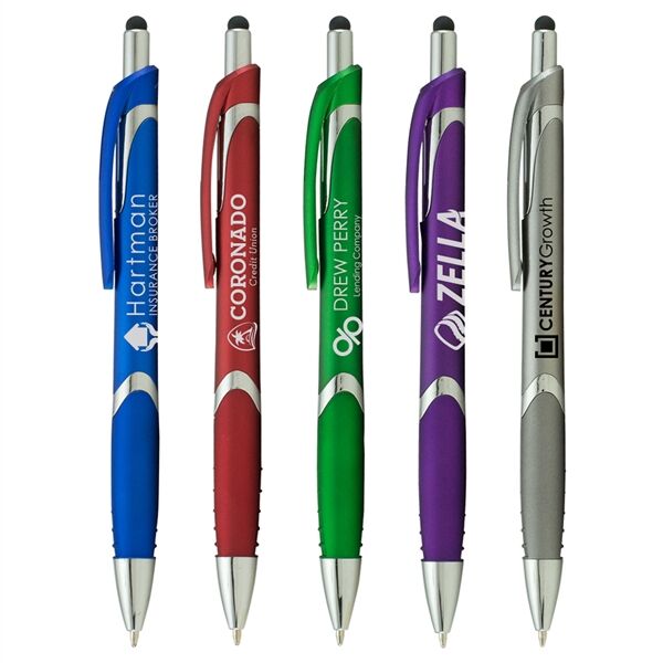 Main Product Image for Custom Printed Solana Metallic w/ Stylus Pen