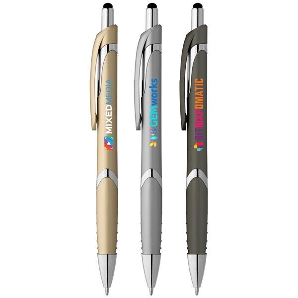 Main Product Image for Solana Softy Metallic Pen With Stylus - Full Color