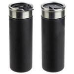 Solari 18 oz Copper-Coated Powder-Coated Insulated Tumbler - Medium Black