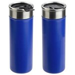 Solari 18 oz Copper-Coated Powder-Coated Insulated Tumbler - Medium Blue