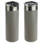 Solari 18 oz Copper-Coated Powder-Coated Insulated Tumbler - Medium Gray