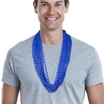 Buy Solid Blue Mardi Gras Beads