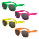 Solid Color Classic Sunglasses - Assorted Neon Colors