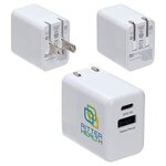 Sonic 20W Fast USB-C PD Charger with Dual Outputs -  