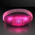Sound Activated Light Up LED Flashing Bracelets - Pink