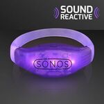 Sound Activated Light Up LED Flashing Bracelets - Purple