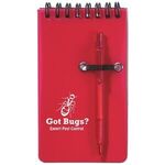 Spiral Jotter & Pen - Frost Red