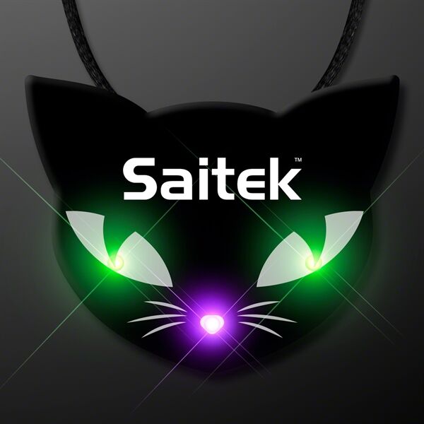 Main Product Image for Spooky Cat Eyes Necklace, LED Halloween Jewelry