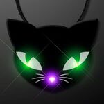 Spooky Cat Eyes Necklace, LED Halloween Jewelry -  