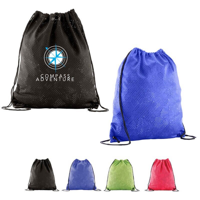 Main Product Image for Custom Sports Jersey Mesh Drawstring Backpack