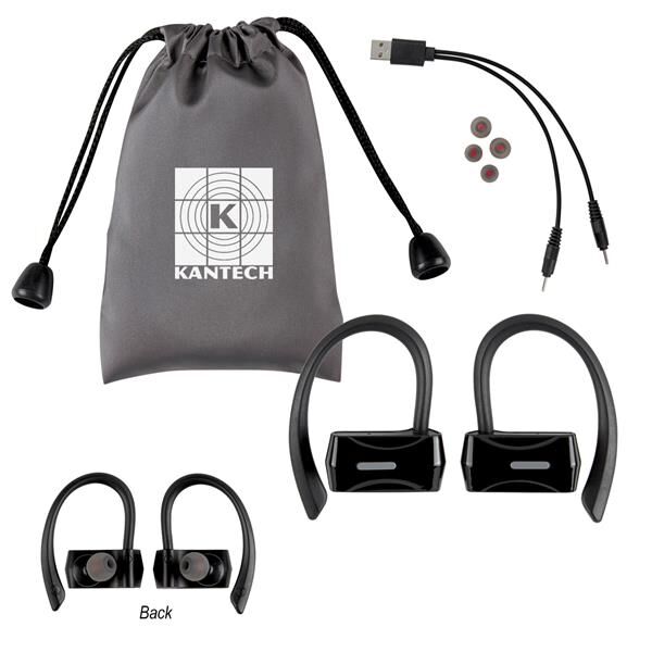 Main Product Image for Sporty Wireless Earbuds With Pouch