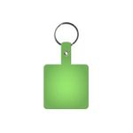 Square Flexible Key Tag - Translucent Lime