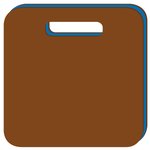 Square Sandwich Seat Cushion - 13.5" - Brown