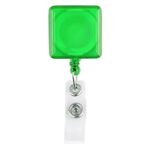 Square-Shaped Retractable Badge Holder -  