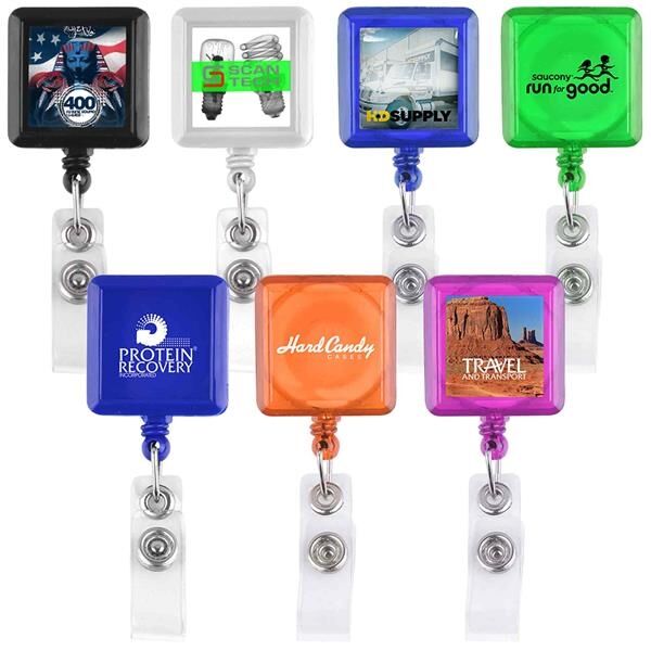 Main Product Image for Square Retractable Badge Holder