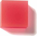 Square Translucent Erasers - Translucent Pink