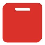 Square Weatherproof Seat Cushion - Red