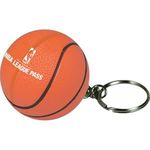 Buy Imprinted Squeezies Basketball Keyring Stress Reliever