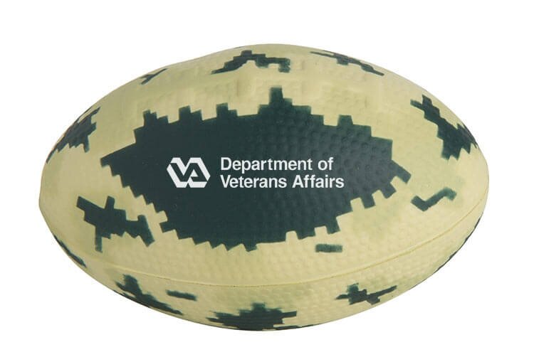 Main Product Image for Squeezies Camo Football Stress Reliever