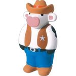 Squeezies® Cowboy Cow Stress Reliever - Multi Color