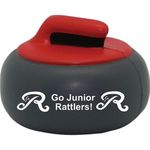 Squeezies® Curling Rock Stress Reliever - Black-red