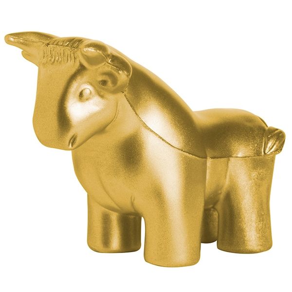 Main Product Image for Custom Squeezies(R) Gold Bull Stress Reliever