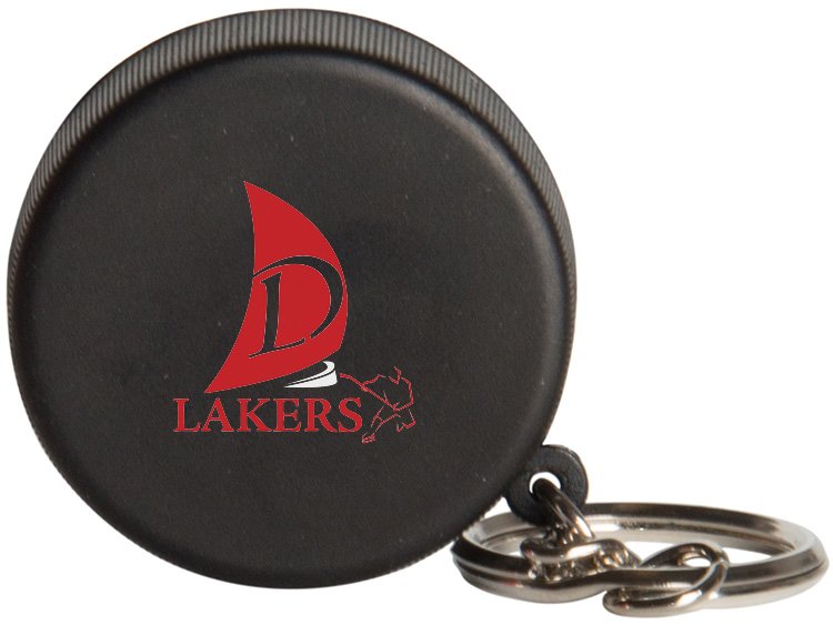 Main Product Image for Promotional Squeezies Hockey Puck Keyring Stress Reliever