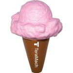 Squeezies® Ice Cream Cone Stress Reliever - Pink-brown