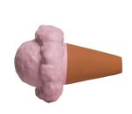 Squeezies Ice Cream Cone Stress Reliever - Pink-brown