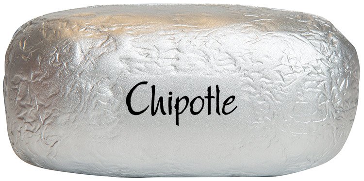 Main Product Image for Imprinted Squeezies (R) Baked Potato/Burrito In Foil Stress Reli