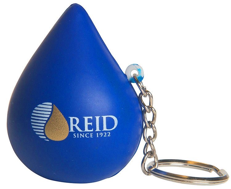 Main Product Image for Custom Squeezies(R) Blue Drop Keyring Stress Reliever
