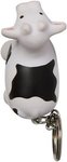 Squeezies(R) Cow Keyring Stress Reliever - White-black