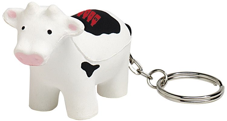 Main Product Image for Imprinted Squeezies(R) Cow Keyring Stress Reliever