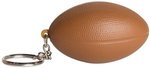 Squeezies(R) Football Keyring Stress Reliever - Brown