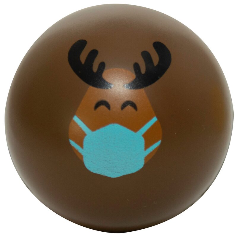 Main Product Image for Promotional Squeezies (R) Holiday Ppe Reindeer Stress Ball