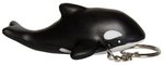 Squeezies(R) Orca Keyring Stress Reliever - Black-white