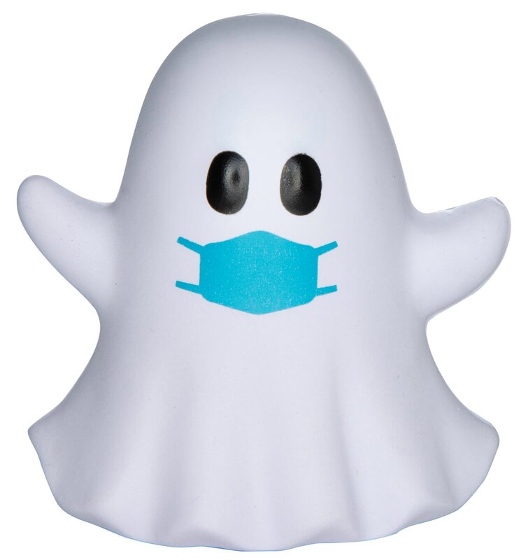 Main Product Image for Promotional Squeezies (R) Ppe Ghost Emoji Stress Reliever