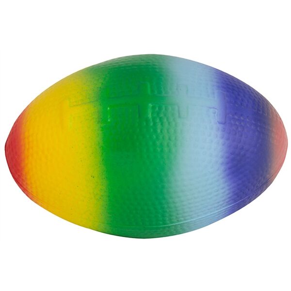Main Product Image for Squeezies Rainbow Football Stress Relievers