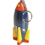 Squeezies® Rocket Keyring Stress Reliever - Silver