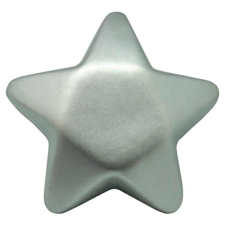Main Product Image for Custom Squeezies Silver Star Stress Reliever