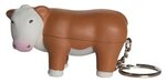 Squeezies Steer Keyring Stress Reliever - Brown