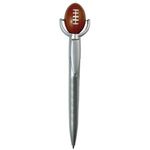 Squeezies® Top Football Pen - Silver