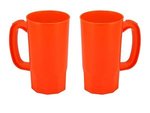 Stadium Cup Beer Stein Single Wall  32 oz. - Orange