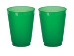Stadium Cup Drinking Glass Frost-Flex Reusable Plastic 16 oz - Frost Green