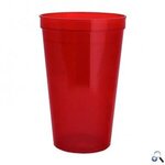 Stadium Cup Party Cup Insulated 16 Oz - Transparent Red