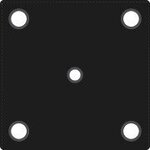 STADIUM TABLE & CHAIRS - Black