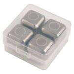 Stainless Steel Ice Cubes in Case