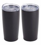 Stainless Steel Travel Tumbler Vacuum Insulated 20oz - Glendale - Black